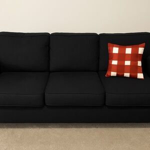 16x16 square Pillow Covers White Checks on Red Pop Art style Throw Pillow Cover